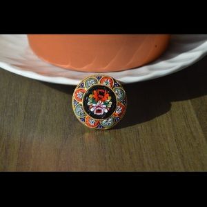 Thrifted, old-fashioned brooch to compliment your outfit